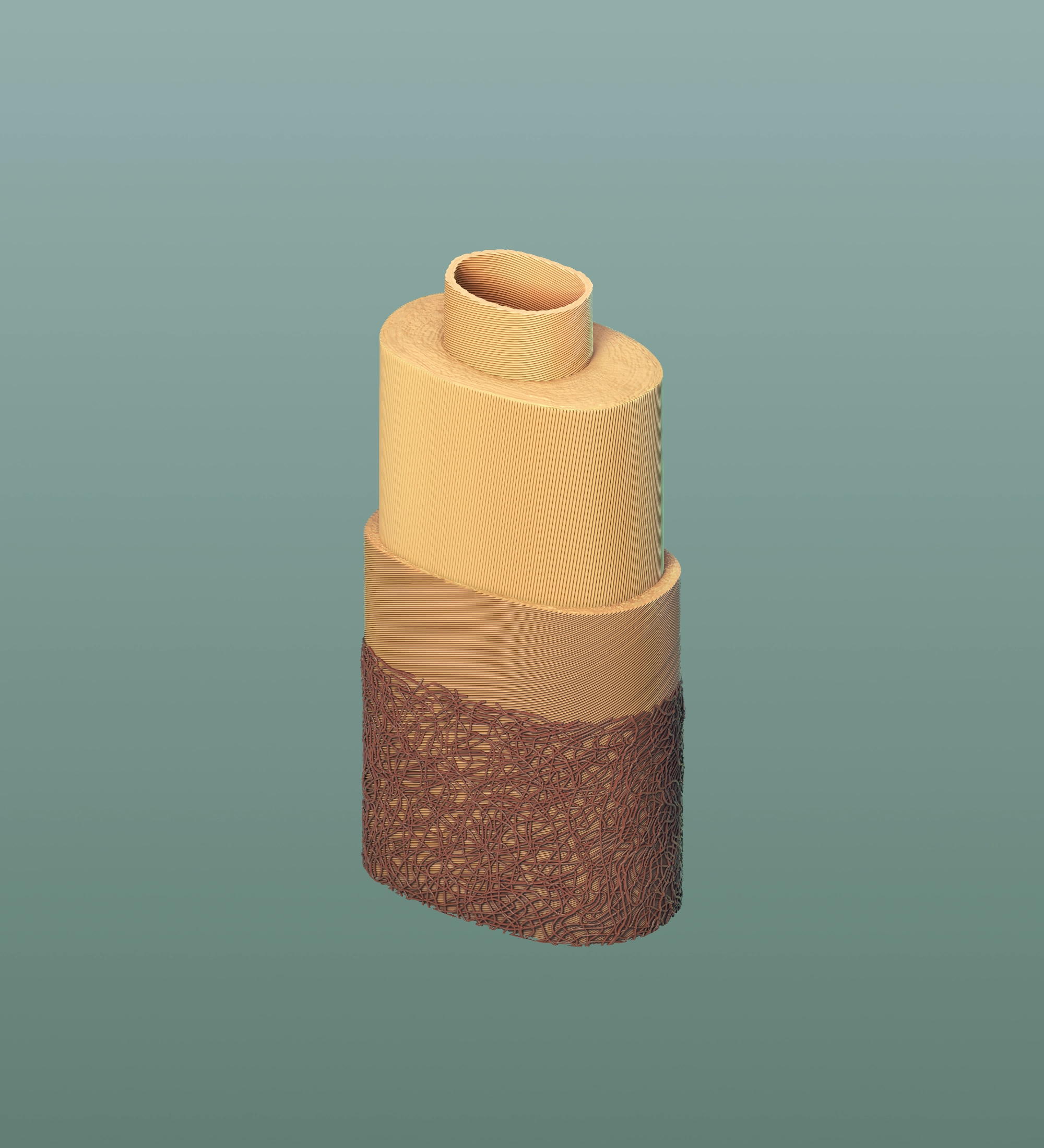 Simplified Cell Wall Structure: 30 microns